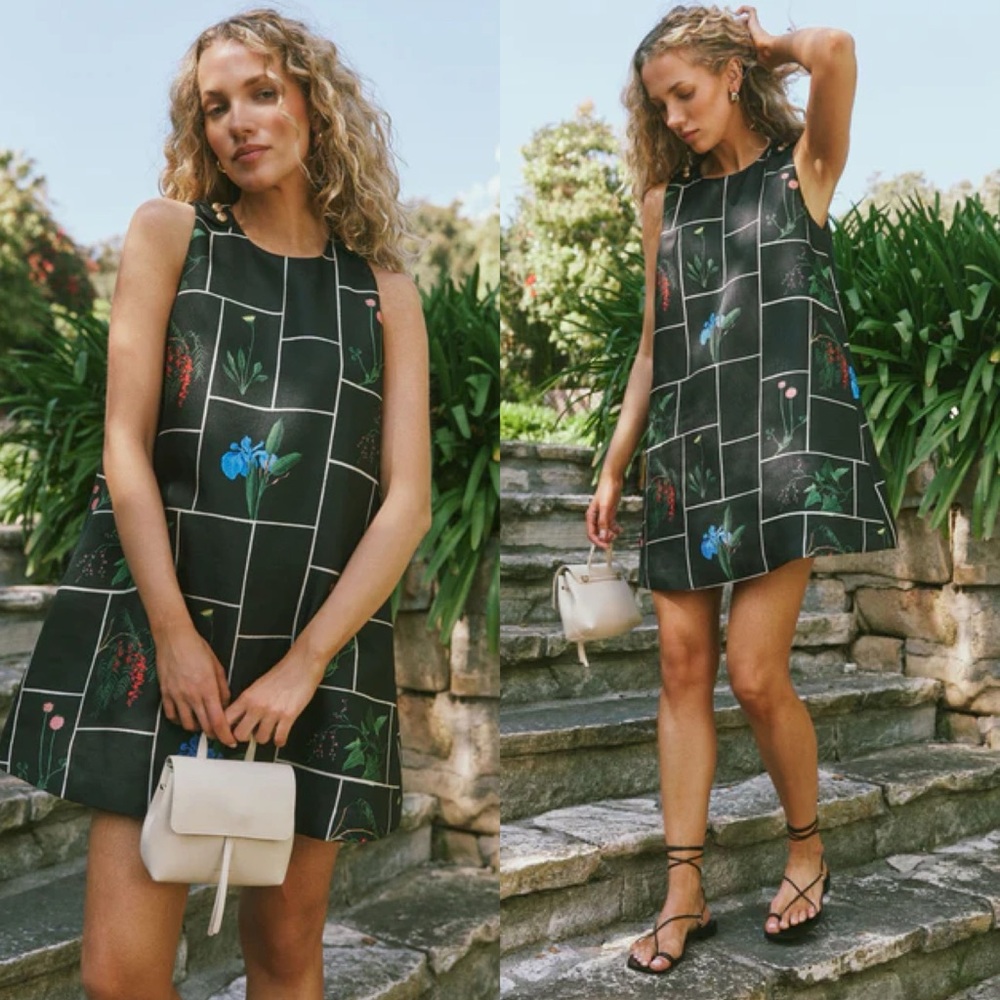 TUCKERNUCK Black Fresher Buds Woven Grace Dress